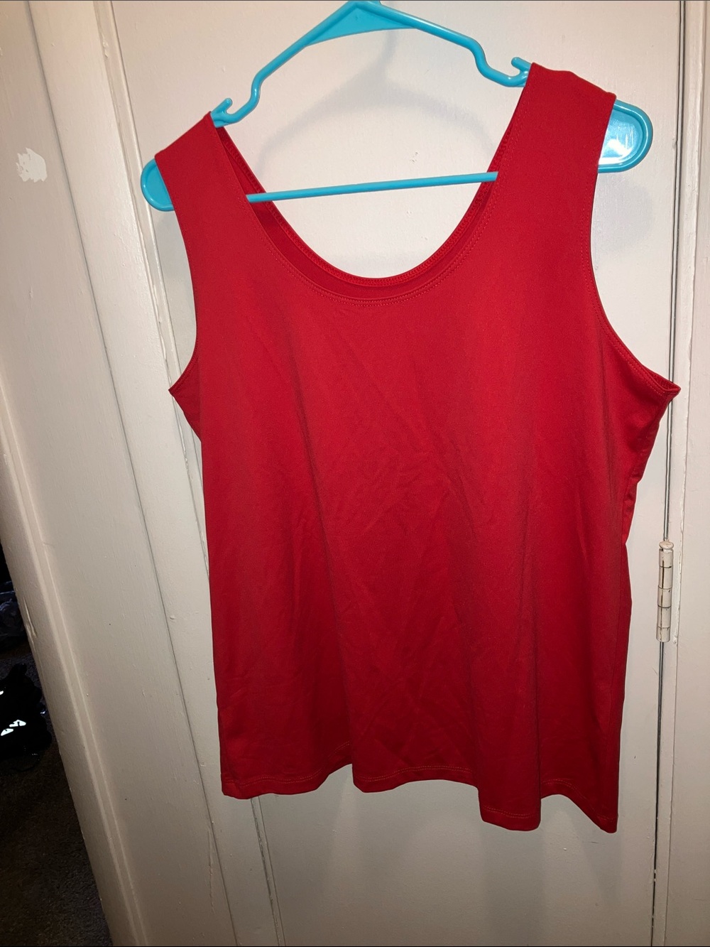 Chico's Bright Red Scoop Neck Tank Size 3